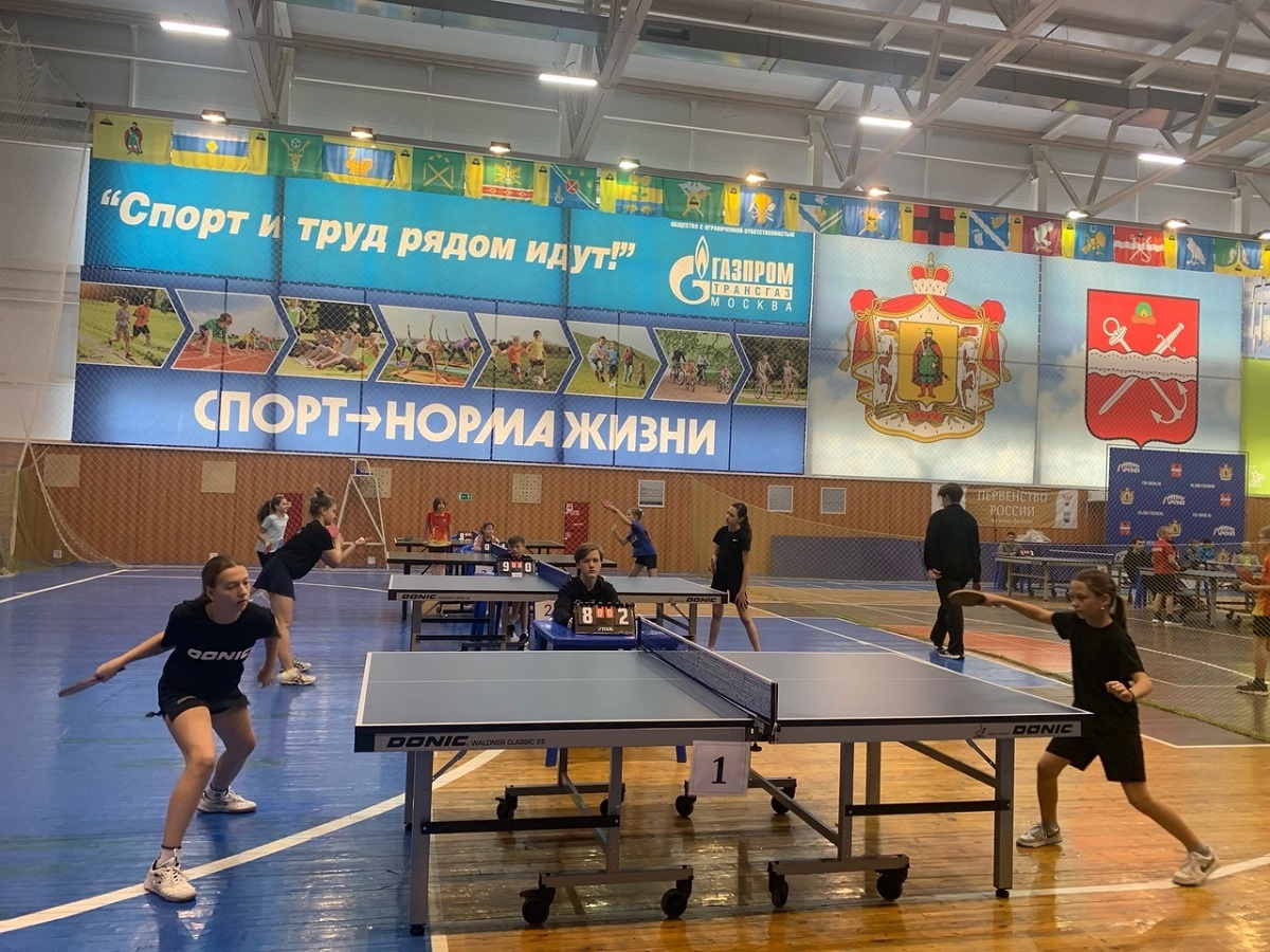 Первенство Рязанской области по настольному теннису среди юношей и девушек до 14 лет